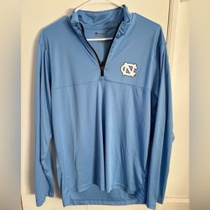 Light blue UNC quarter zip